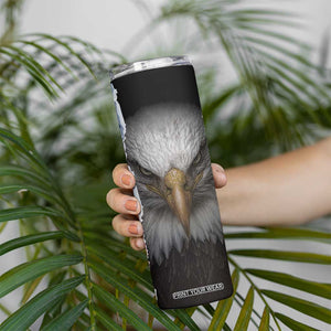 Proud Navy Veteran Skinny Tumbler American Flag Eagle Military Gifts TB10 Print Your Wear