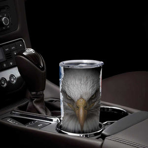 Proud Navy Veteran Tumbler Cup American Flag Eagle Military Gifts TB10 Print Your Wear
