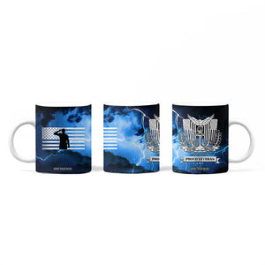 Proud Navy Veteran Coffee Mug Vintage American Flag TB10 Print Your Wear