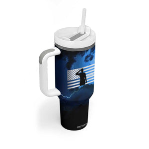 Proud Navy Veteran Tumbler With Handle Vintage American Flag TB10 Print Your Wear
