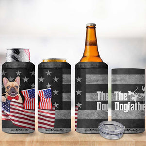 The Dogfather 4 in 1 Can Cooler Tumbler English Bulldog Dog Father Dad Owner Funny Cute Pup Doggo TB10 Print Your Wear
