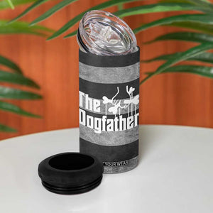 The Dogfather 4 in 1 Can Cooler Tumbler English Bulldog Dog Father Dad Owner Funny Cute Pup Doggo TB10 Print Your Wear