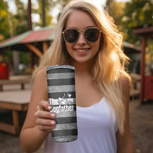 The Dogfather Skinny Tumbler English Bulldog Dog Father Dad Owner Funny Cute Pup Doggo TB10 Print Your Wear