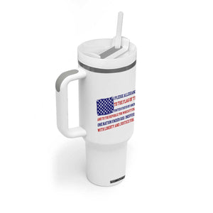 American Gifts Tumbler With Handle Independence Day 4th Of July USA Flag TB10 Print Your Wear