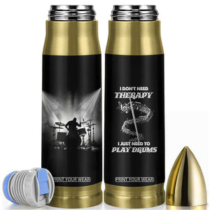 Drummer Bullet Tumbler Drumstick Rock Music Lover Gift For Drummers TB10 Black Print Your Wear