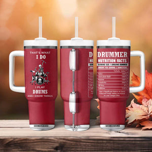 Skeleton Drummer Tumbler With Handle Thats What I Do I Play Drums Gifts For Drummers Percussionists TB10 Print Your Wear
