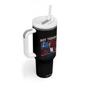Trump 2024 Tumbler With Handle Not Today You Can't Kill Freedom TB10 Print Your Wear