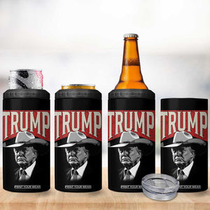 Trump Cowboy Western 4 in 1 Can Cooler Tumbler 2024 Election TB10 Print Your Wear