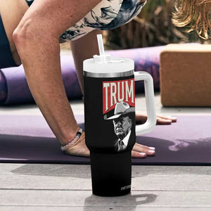 Trump Cowboy Western Tumbler With Handle 2024 Election TB10 Print Your Wear