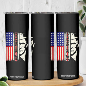 Pro Republican Vote Trump 2024 Skinny Tumbler USA American Flag TB10 Print Your Wear