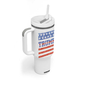 Trump Tumbler With Handle 45 47 2024 American Election Republican Conservative US Flag TB10 Print Your Wear