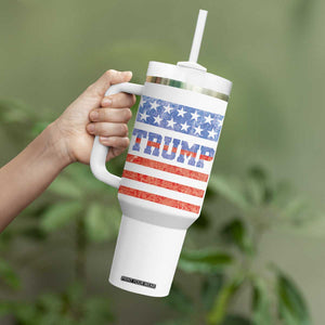 Trump Tumbler With Handle 45 47 2024 American Election Republican Conservative US Flag TB10 Print Your Wear
