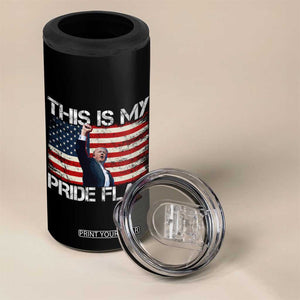 Trump 2024 4 in 1 Can Cooler Tumbler This Is My Pride Flag US TB10 Print Your Wear
