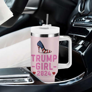 Trump Girl 2024 Tumbler With Handle High Heel Stilettos American Flag US Election TB10 Print Your Wear