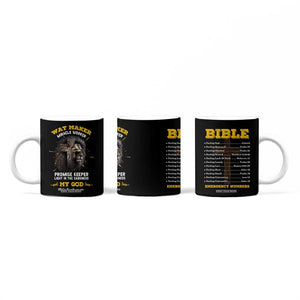 Christian Gifts for Men Coffee Mug Vintage Waymaker Miracle Worker Lion Faith Believer TB10 Print Your Wear