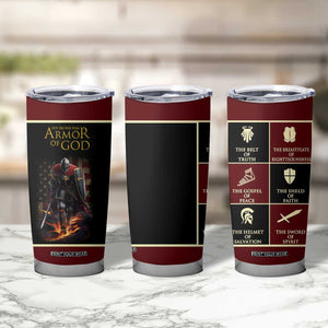 Pastor Appreciation Gifts Tumbler Cup Put The Full Armor Of God Christian Believers Pastors TB10 Print Your Wear