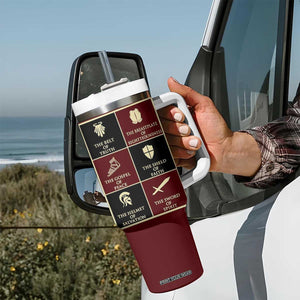 Pastor Appreciation Gifts Tumbler With Handle Put The Full Armor Of God Christian Believers Pastors TB10 Print Your Wear