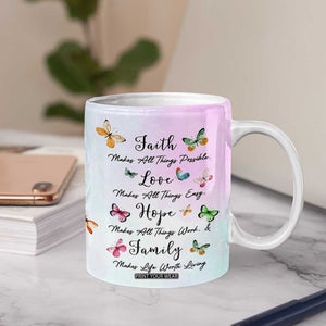 Christian Gifts For Women Coffee Mug Faith Mothers Day Bible Verse Encouragement Gifts Flower Coffee Cup TB10 Print Your Wear