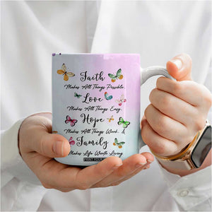 Christian Gifts For Women Coffee Mug Faith Mothers Day Bible Verse Encouragement Gifts Flower Coffee Cup TB10 Print Your Wear