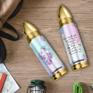 Christian Gifts For Women Bullet Tumbler Faith Mothers Day Bible Verse Encouragement Gifts Flower Coffee Cup TB10 Print Your Wear