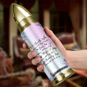 Christian Gifts For Women Bullet Tumbler Faith Mothers Day Bible Verse Encouragement Gifts Flower Coffee Cup TB10 Print Your Wear