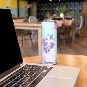 Christian Gifts For Women Skinny Tumbler Faith Mothers Day Bible Verse Encouragement Gifts Flower Coffee Cup TB10 Print Your Wear