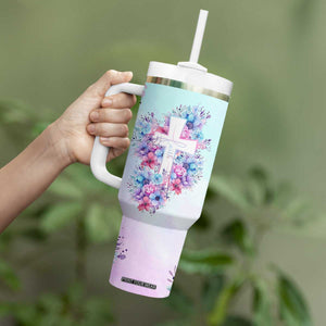 Christian Gifts For Women Tumbler With Handle Faith Mothers Day Bible Verse Encouragement Gifts Flower Coffee Cup TB10 Print Your Wear