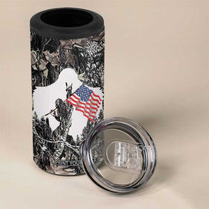 Bigfoot Camping 4 in 1 Can Cooler Tumbler Not All Who Wander Are Lost Sasquatch TB10 Print Your Wear