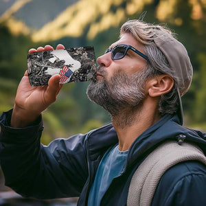 Bigfoot Camping 4 in 1 Can Cooler Tumbler Not All Who Wander Are Lost Sasquatch TB10 Print Your Wear