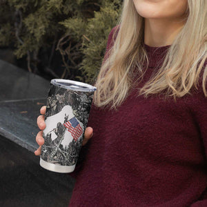 Bigfoot Camping Tumbler Cup Not All Who Wander Are Lost Sasquatch TB10 Print Your Wear
