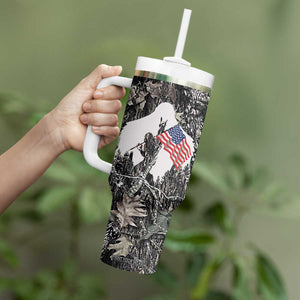 Bigfoot Camping Tumbler With Handle Not All Who Wander Are Lost Sasquatch TB10 Print Your Wear