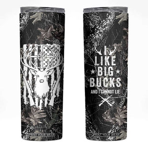 Funny Hunting Skinny Tumbler Camo Deer American Flag I Like Big Bucks I Cannot Lie TB10 Camo Print Your Wear