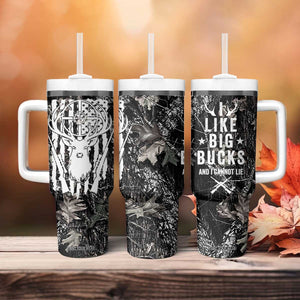 Funny Hunting Tumbler With Handle Camo Deer American Flag I Like Big Bucks I Cannot Lie TB10 Print Your Wear