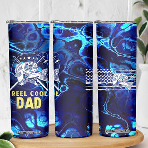 Funny Fishing Gift Skinny Tumbler Reel Cool Dad Gifts American Flag TB10 Print Your Wear