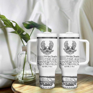 American Flag Patriotic Tumbler With Handle USA US Constitution 4th of July We The People 1776 Flag TB10 Print Your Wear