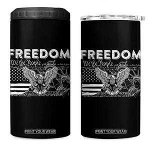 Patriotic 4 in 1 Can Cooler Tumbler 4th Of July We The People US Flag 250 Years Independence Day Freedom TB10 One Size: 16 oz Black Print Your Wear
