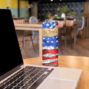 Patriotic Eagle American Flag Skinny Tumbler 250 Years 1776 2026 4th Of July Independence Day TB10 Print Your Wear