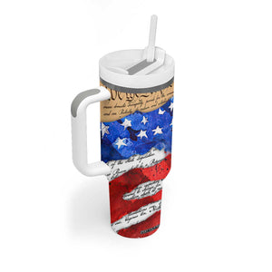 Patriotic Eagle American Flag Tumbler With Handle 250 Years 1776 2026 4th Of July Independence Day TB10 Print Your Wear