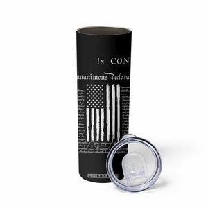 American Patriotic Gift Skinny Tumbler US Constitution We The People 4th Of July Independence Day TB10 Print Your Wear