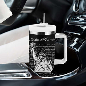 American Patriotic Gift Tumbler With Handle US Constitution We The People 4th Of July Independence Day TB10 Print Your Wear
