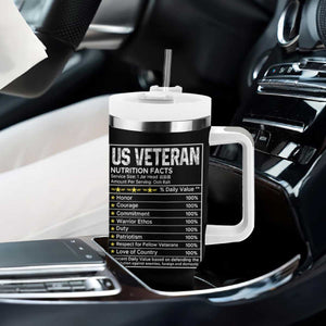 US Veteran Tumbler With Handle I am A Veteran My Oath Never Expires Distressed US Flag TB10 Print Your Wear