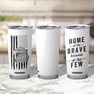 American Flag Patriotic Tumbler Cup Land Of The Free Because Of The Brave Bald EagleUSA Flag TB10 Print Your Wear