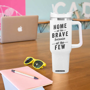 American Flag Patriotic Tumbler With Handle Land Of The Free Because Of The Brave Bald EagleUSA Flag TB10 Print Your Wear