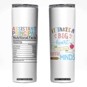 Assistant Principal Gifts Skinny Tumbler AP Appreciation Gifts Back to School TB10 White Print Your Wear