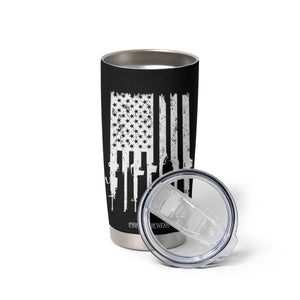 Gun Lovers Tumbler Cup Enjoy Long Romantic Walks To The Gun Shop USA Flag TB10 Print Your Wear