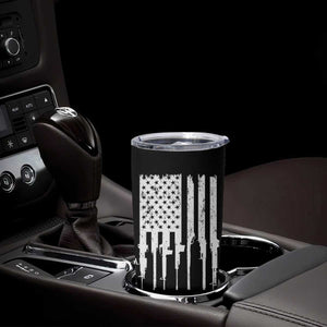 Gun Lovers Tumbler Cup Enjoy Long Romantic Walks To The Gun Shop USA Flag TB10 Print Your Wear