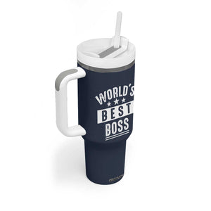 World's Best Boss Tumbler With Handle Gifts for Office Male Female Bosses Coworkers Leaders Managers TB10 Print Your Wear