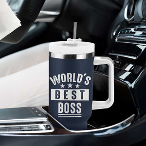 World's Best Boss Tumbler With Handle Gifts for Office Male Female Bosses Coworkers Leaders Managers TB10 Print Your Wear