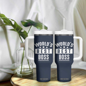 World's Best Boss Tumbler With Handle Gifts for Office Male Female Bosses Coworkers Leaders Managers TB10 Print Your Wear