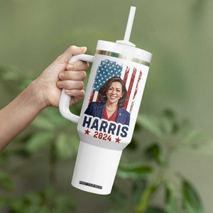 Kamala Madam President Tumbler With Handle Harris 2024 American Flag TB10 Print Your Wear